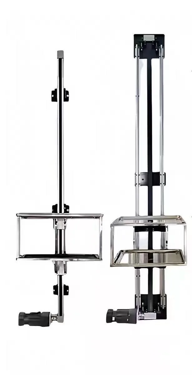 GOELEV dumbwaiter installed mechanism — guide rails with stainless carriage and bottom drive motor