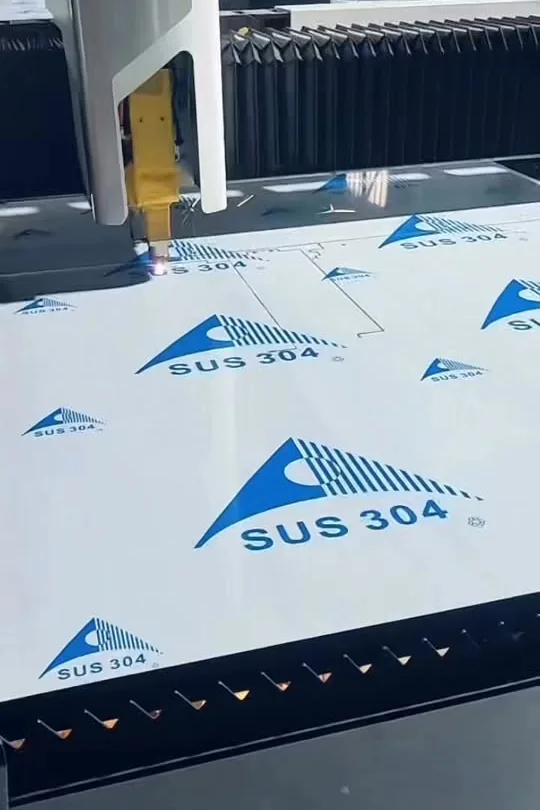 SUS304 stainless steel sheet stock with protective film at GOELEV factory